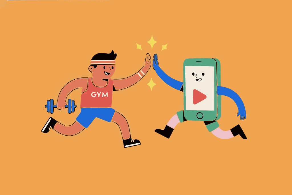 Pessoa treinando em academia